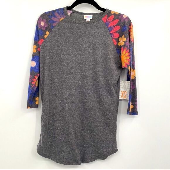 lularoe Randy Raglan Top Size XS - Picture 2 of 7